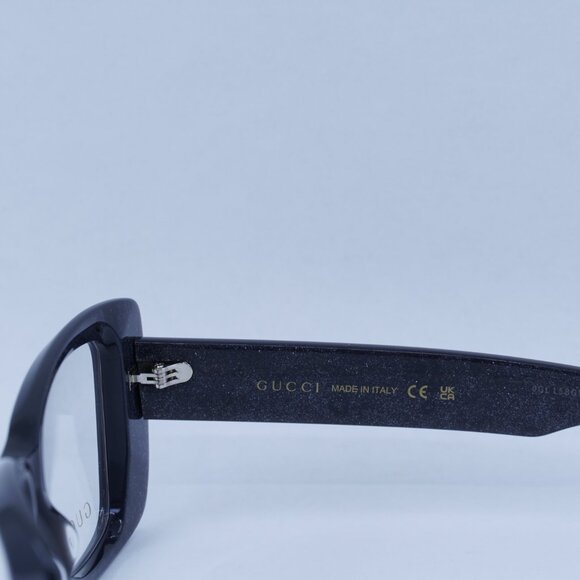 🕶️ New Gucci GG1697O 003 Eyeglasses - Dark Night Cosmic Glitter Frame - Picture 6 of 11